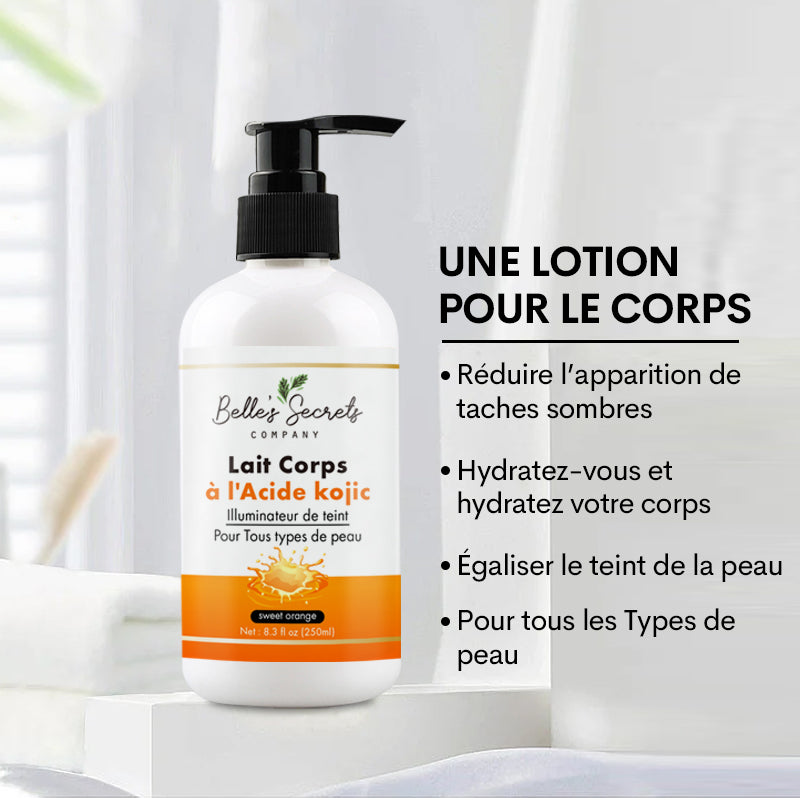 LAIT DE CORPS A L'ACIDE KOJIQUE