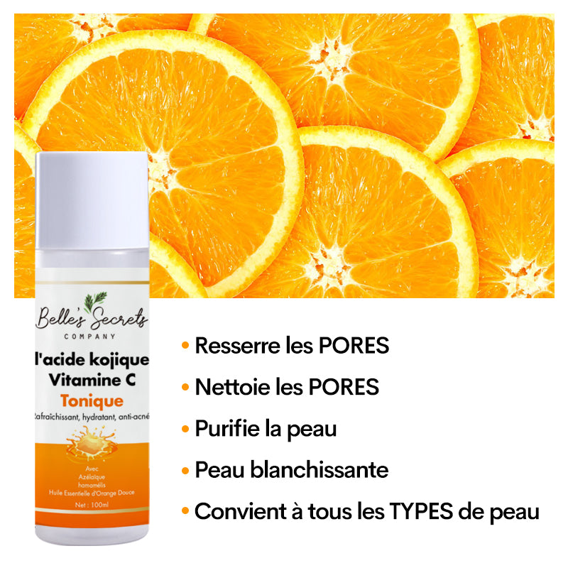 LOTION VISAGE A L'ACIDE KOJIQUE ET VIT C